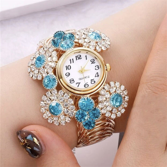 Inlaid Rhinestone Starry Women's Elegant Affordable Luxury Fashion Quartz Watch